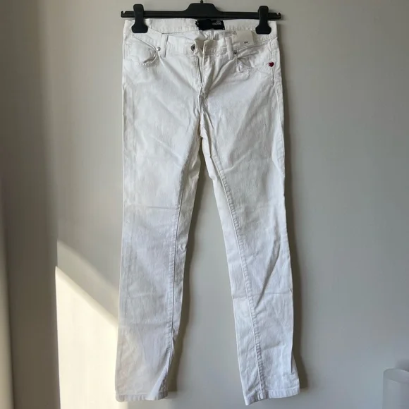 Love Moschino | Jeans | Love Moschino White Skinny Straight